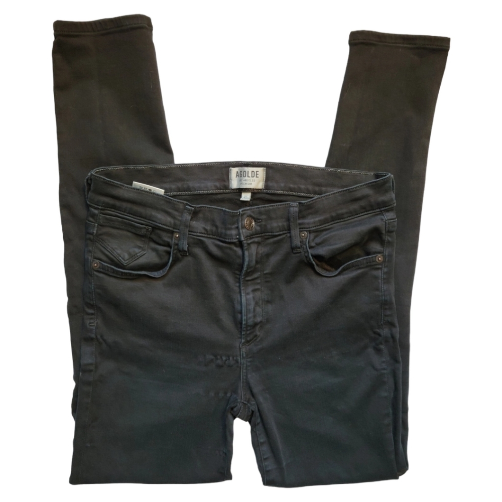 AGOLDE Sophie Black Skinny Jeans, REVOLVE, Size 31 Cut 39095